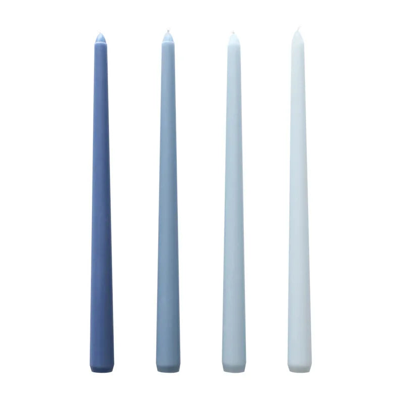 Unscented Taper Candle 4pcs 彩色長蠟燭 無香味 四支裝