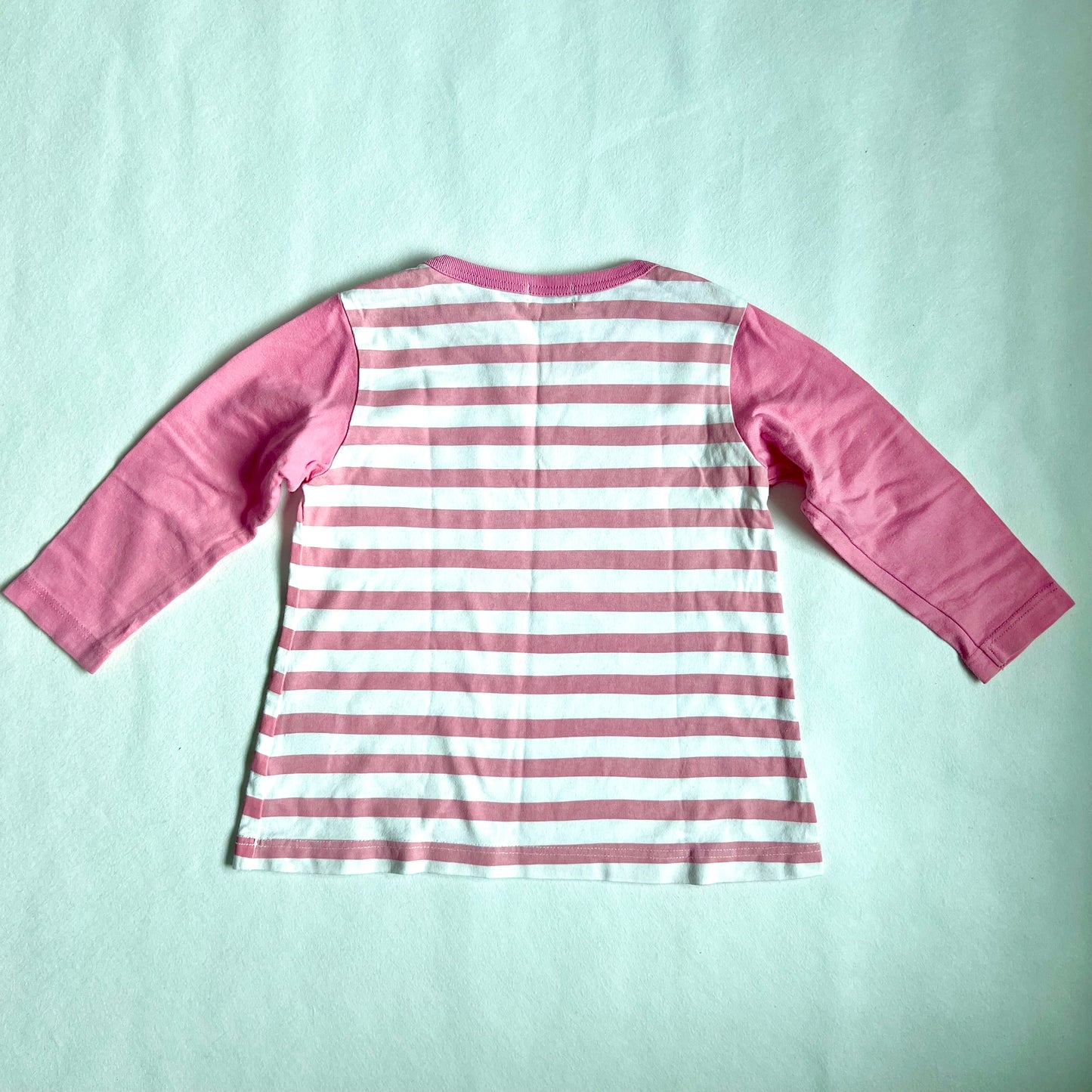 2.5 (Pre-loved) Mikihouse Hot Biscuits Long sleeves Top 女童粉紅色兔仔長袖上衣 2Y