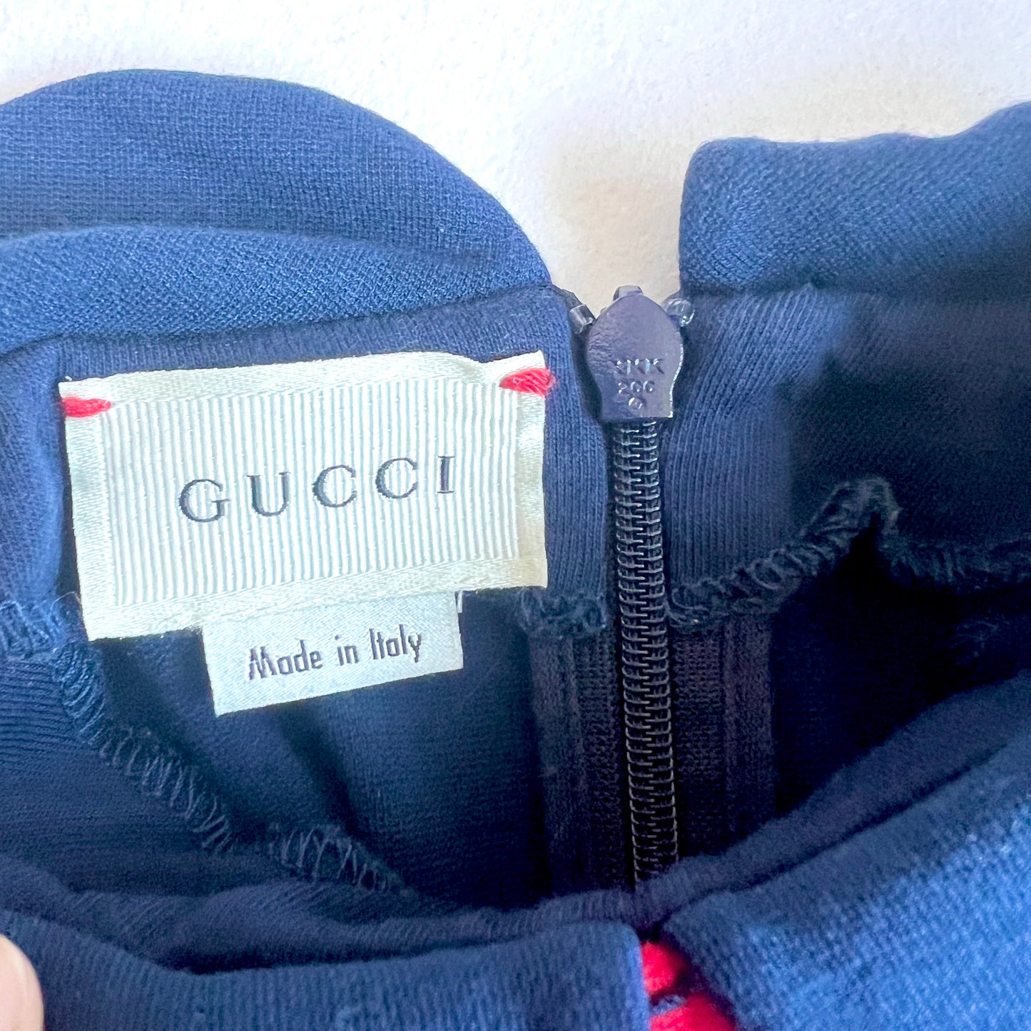 (Pre-loved) Gucci Red Blue Dress 女童紅藍色長袖裙