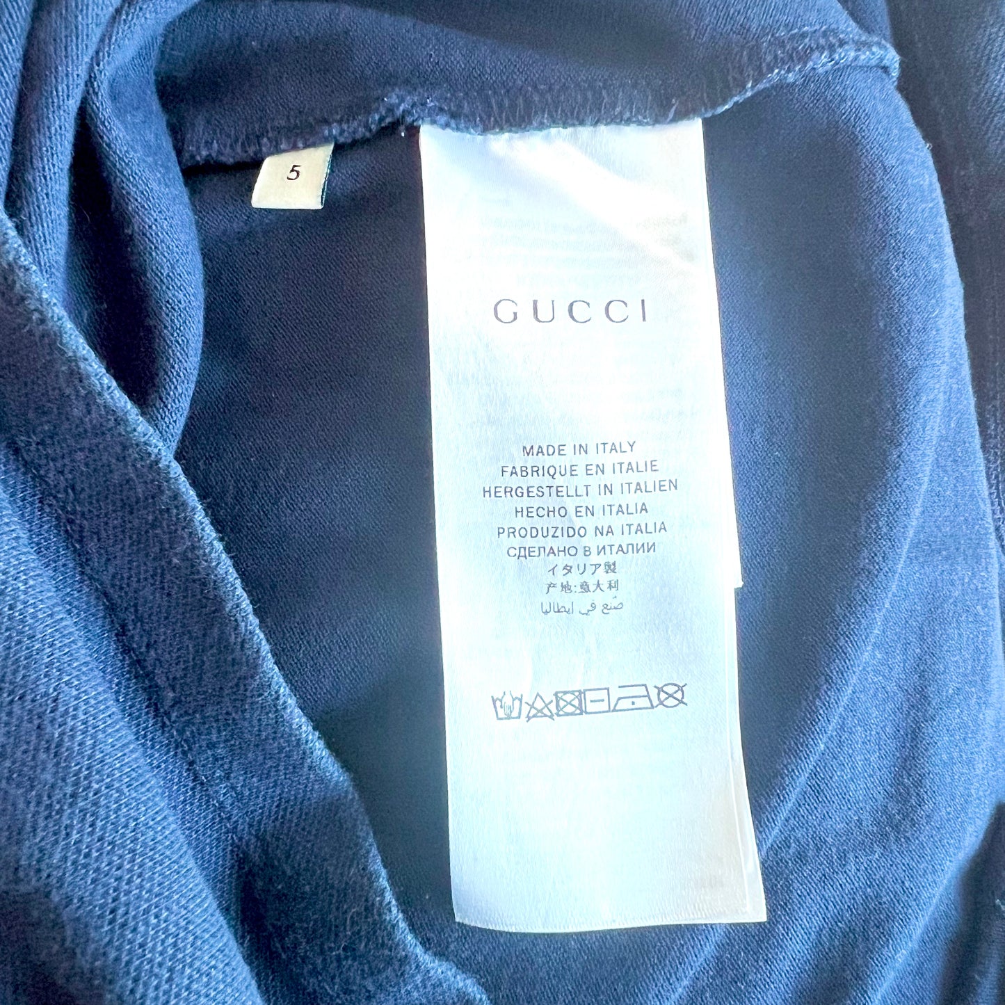 (Pre-loved) Gucci Navy Blue Short Sleeve Polo Dress 深藍色短袖連衣裙 5Y