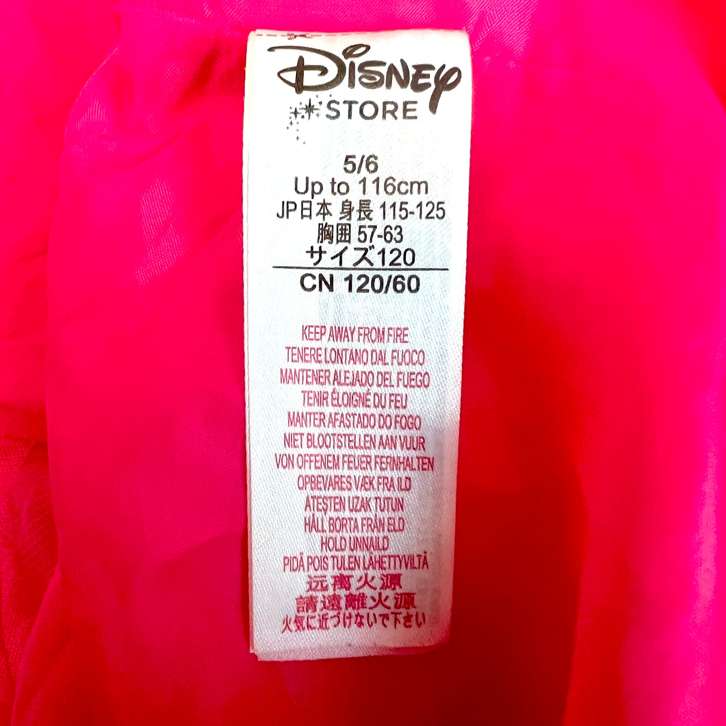 (Pre-loved) Disney Pink Minnie Mouse Day Dress 米妮粉紅色無袖公主裙 5/6Y