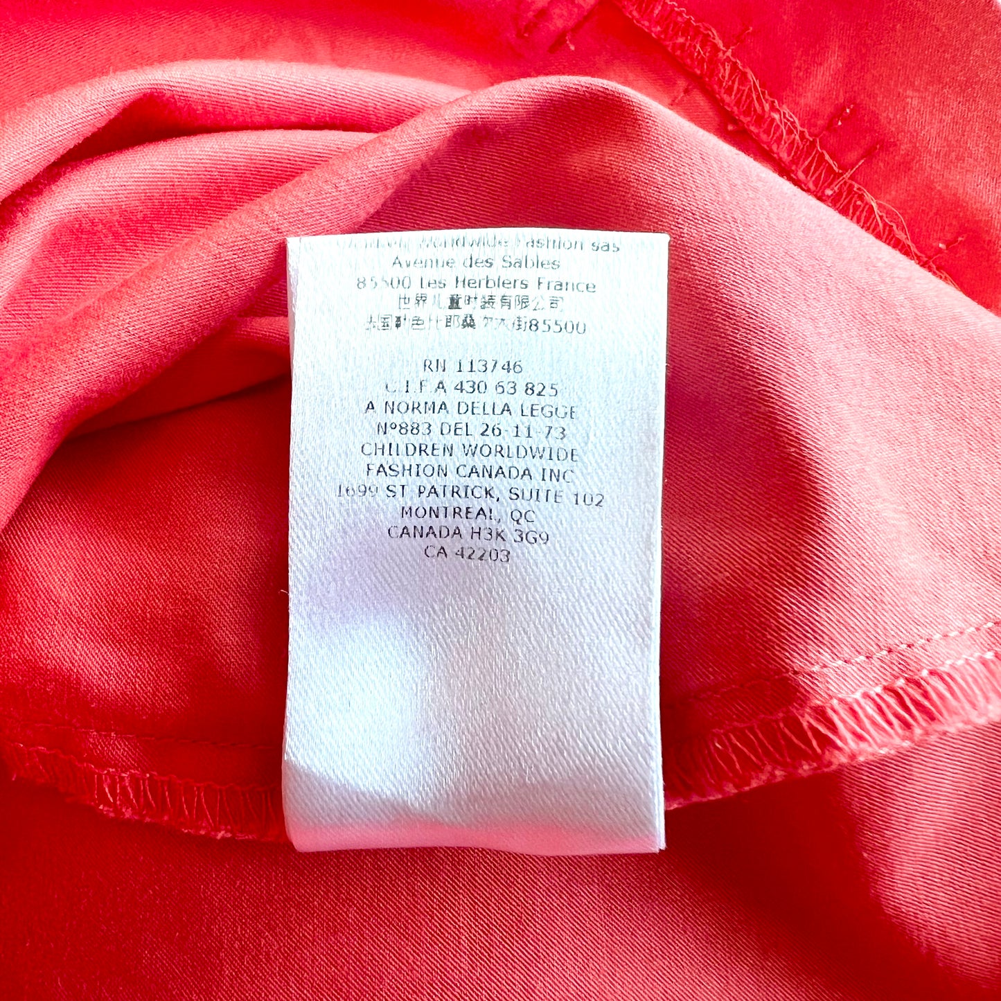 (Pre-loved) Little Marc Jacobs Orange Dress 橙色短袖連身裙 4Y