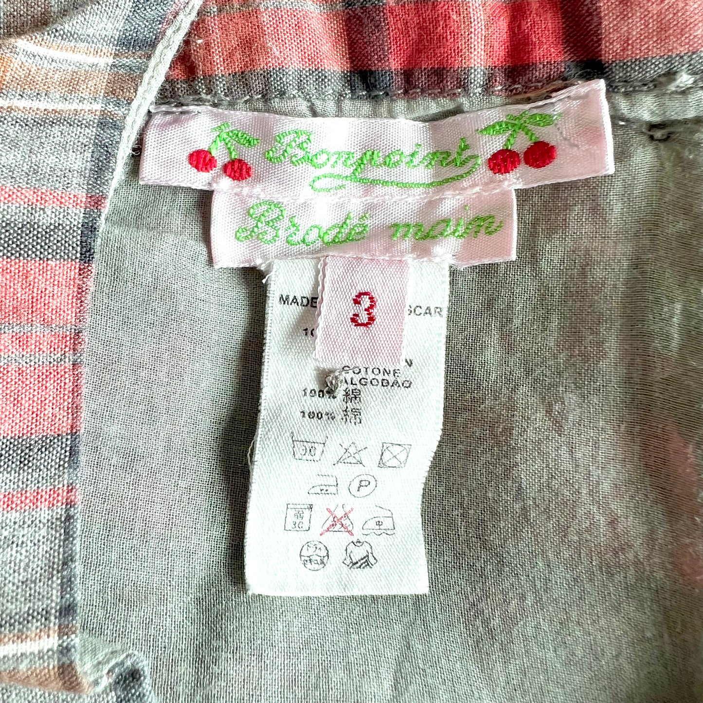 (Pre-loved) Bonpoint Duchesse Smocked Dress 女童無袖連身裙 3Y
