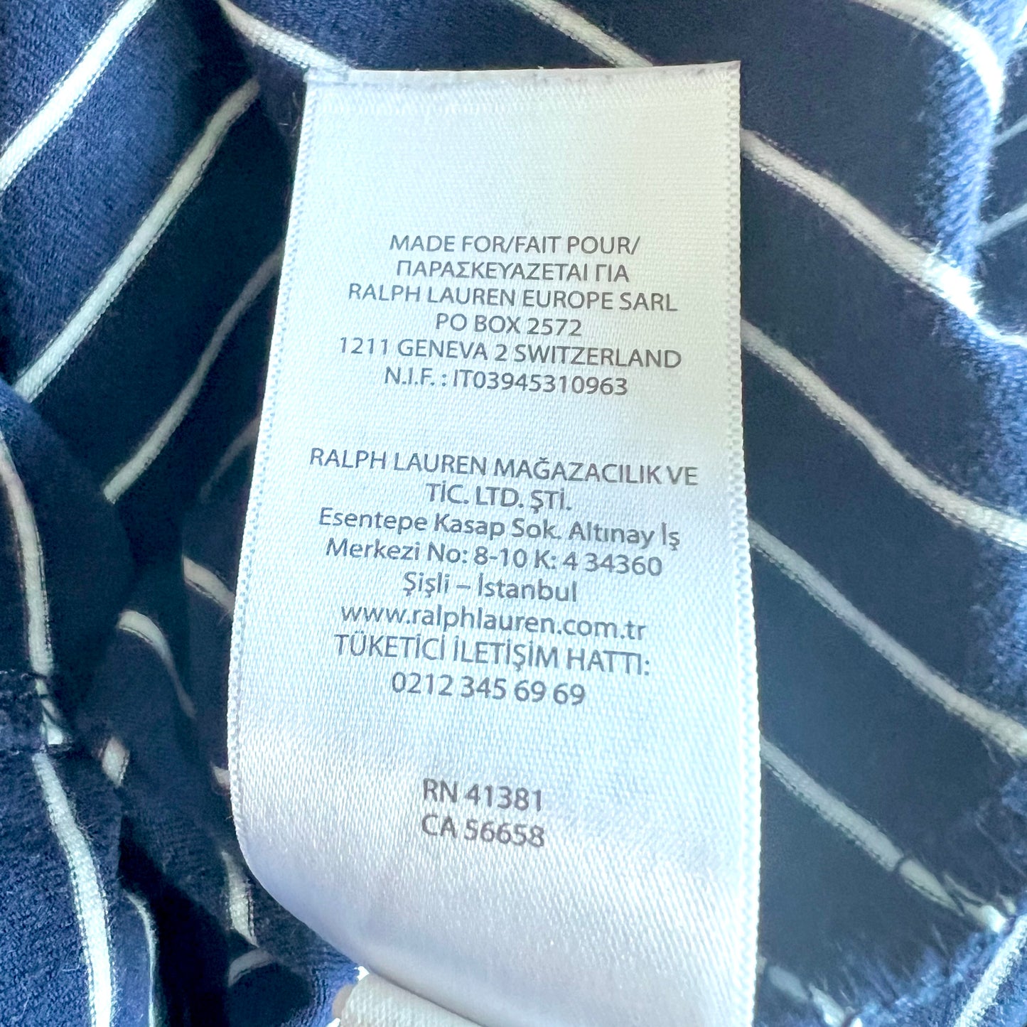 (Pre-loved) Polo Ralph Lauren Navy Blue Turtle Neck Dress 女童高領深藍色連衣裙 3T