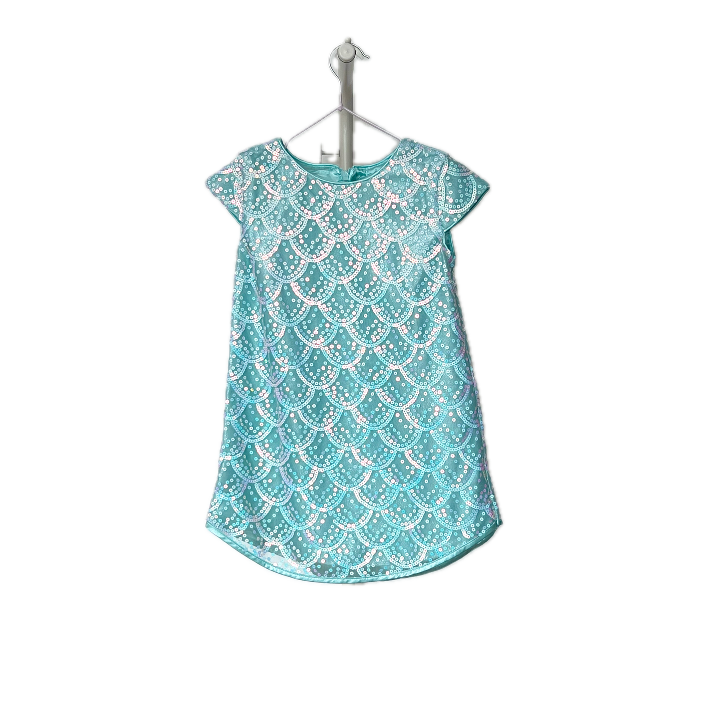 (Pre-loved) Disney BBB Mermaid Day Dress 迪士尼珠片公主美人魚連身裙 5/6Y