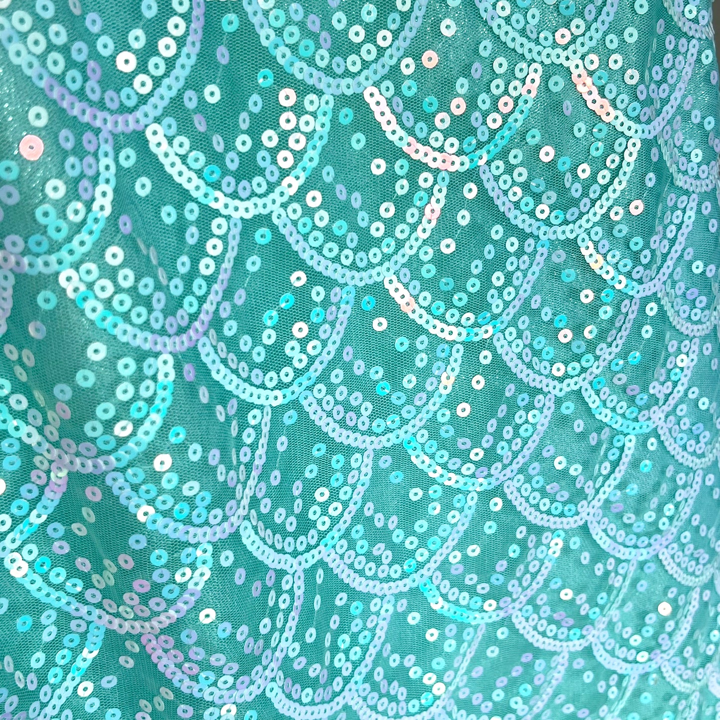 (Pre-loved) Disney BBB Mermaid Day Dress 迪士尼珠片公主美人魚連身裙 5/6Y