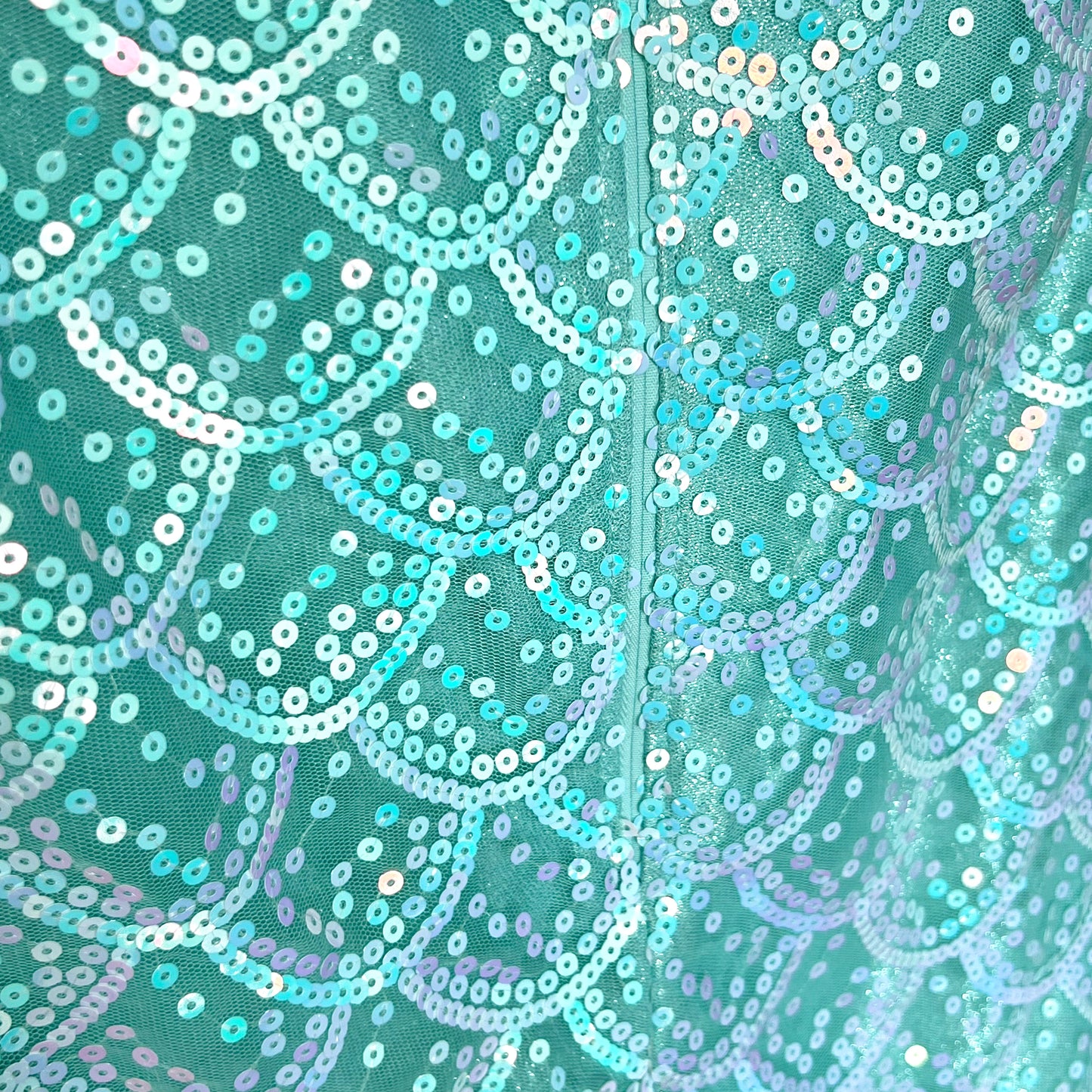 (Pre-loved) Disney BBB Mermaid Day Dress 迪士尼珠片公主美人魚連身裙 5/6Y