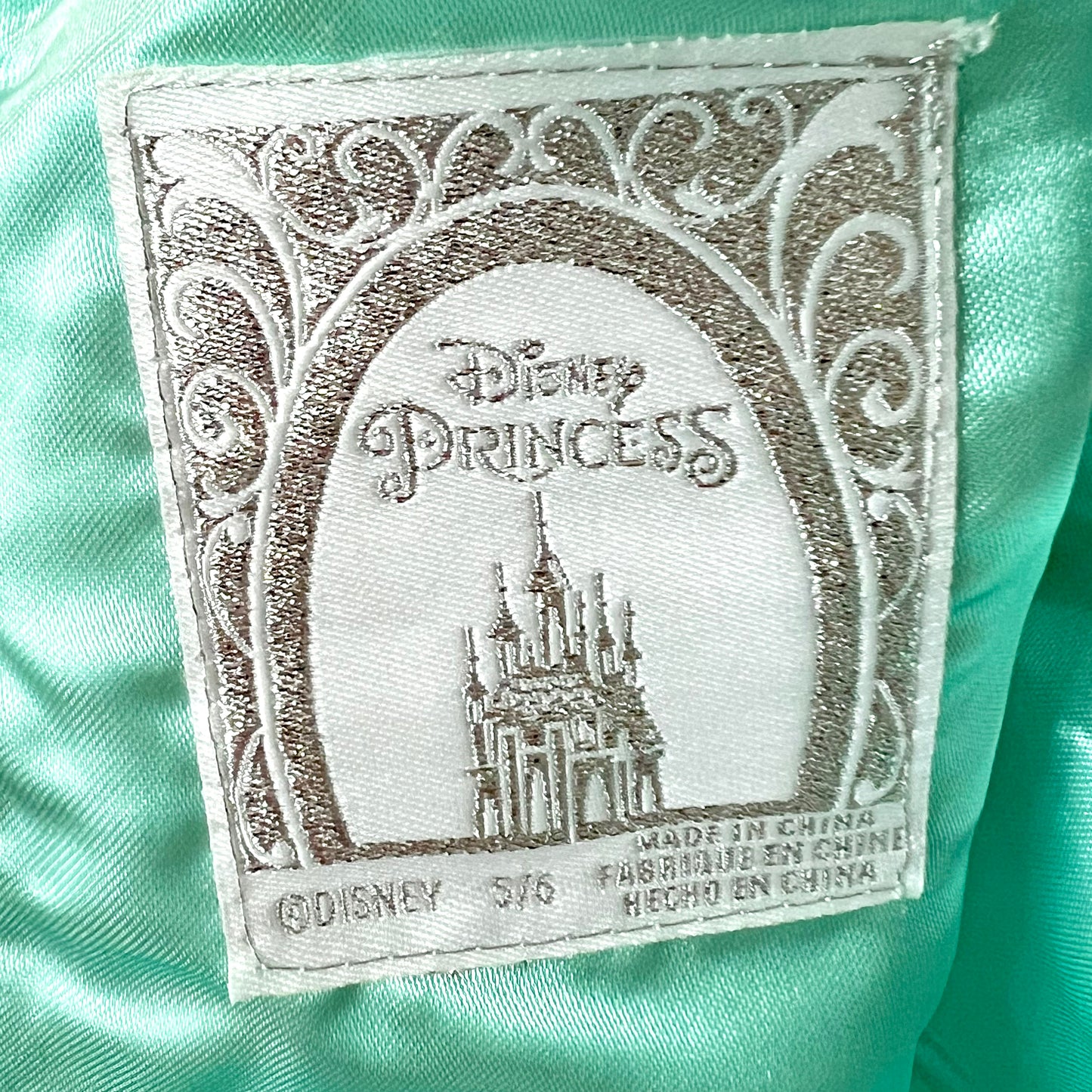 (Pre-loved) Disney BBB Mermaid Day Dress 迪士尼珠片公主美人魚連身裙 5/6Y