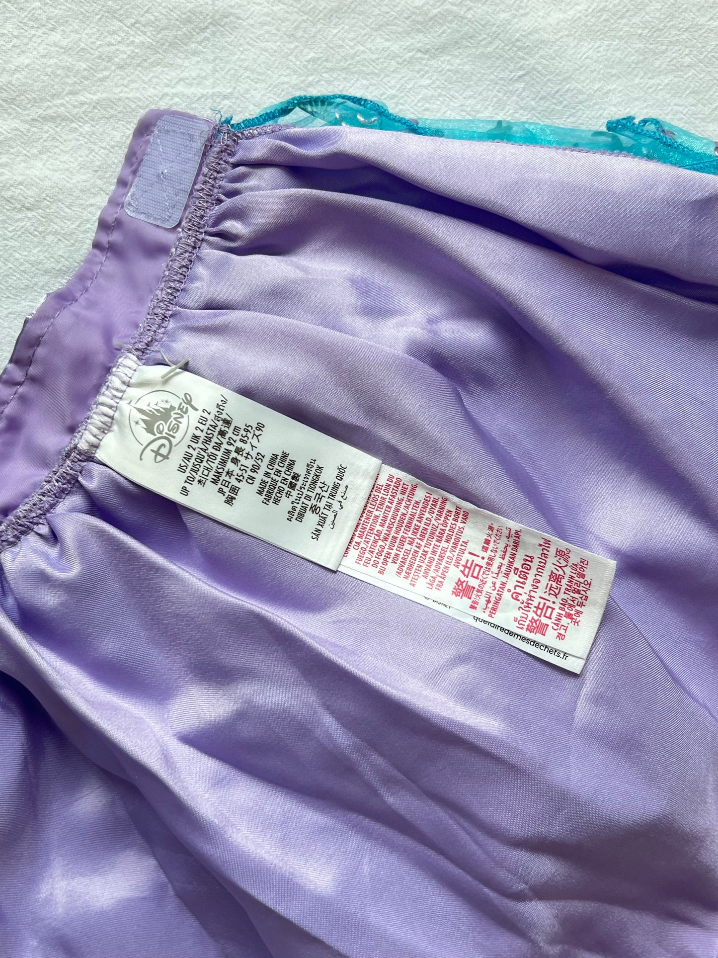 (Pre-loved) Disney Costume Mermaid Dress 女童美人魚裙 2T 90