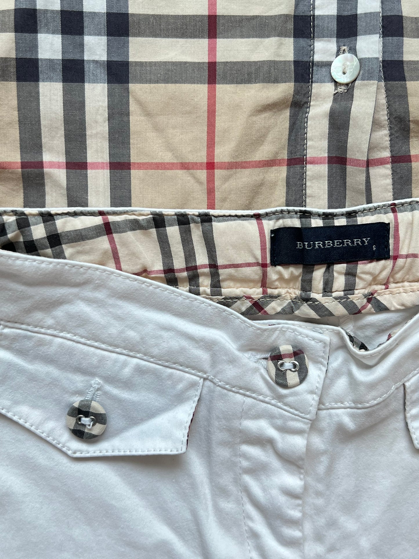 (Pre-loved) Burberry Short Sleeve Shirt Long Pants 女童短袖襯衫長褲 3Y 98