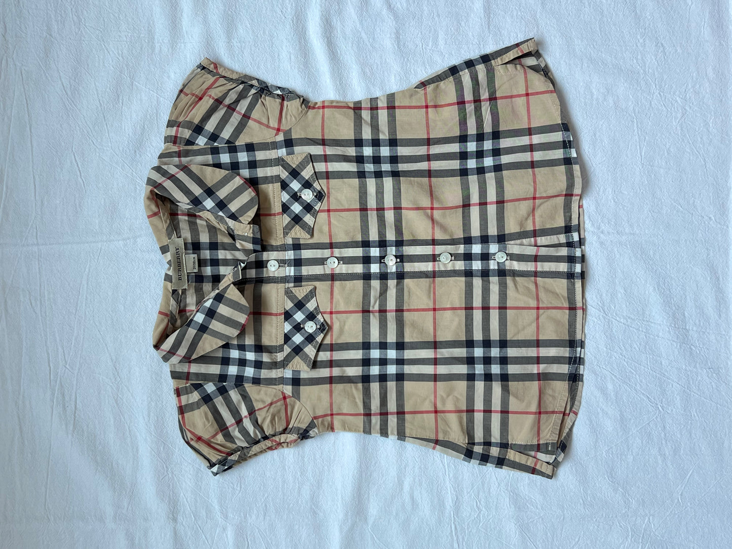 (Pre-loved) Burberry Short Sleeve Shirt Long Pants 女童短袖襯衫長褲 3Y 98