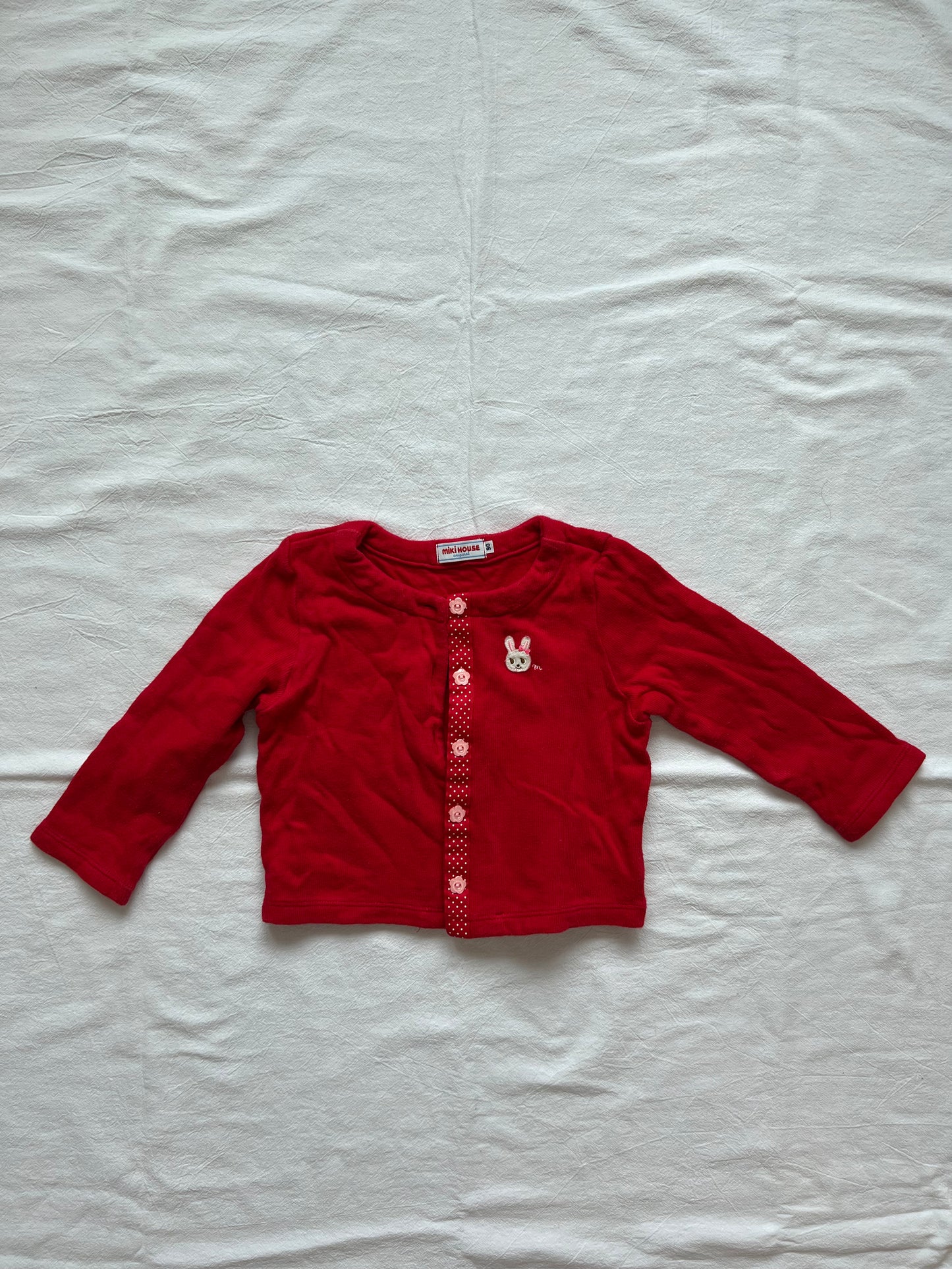 (Pre-loved) Mikihouse Cardigan 女童長袖 90cm