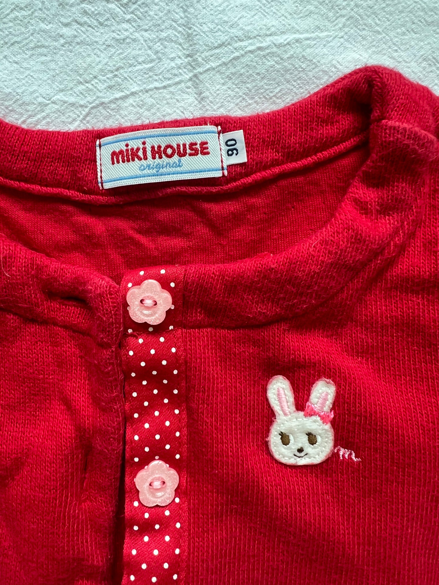 (Pre-loved) Mikihouse Cardigan 女童長袖 90cm