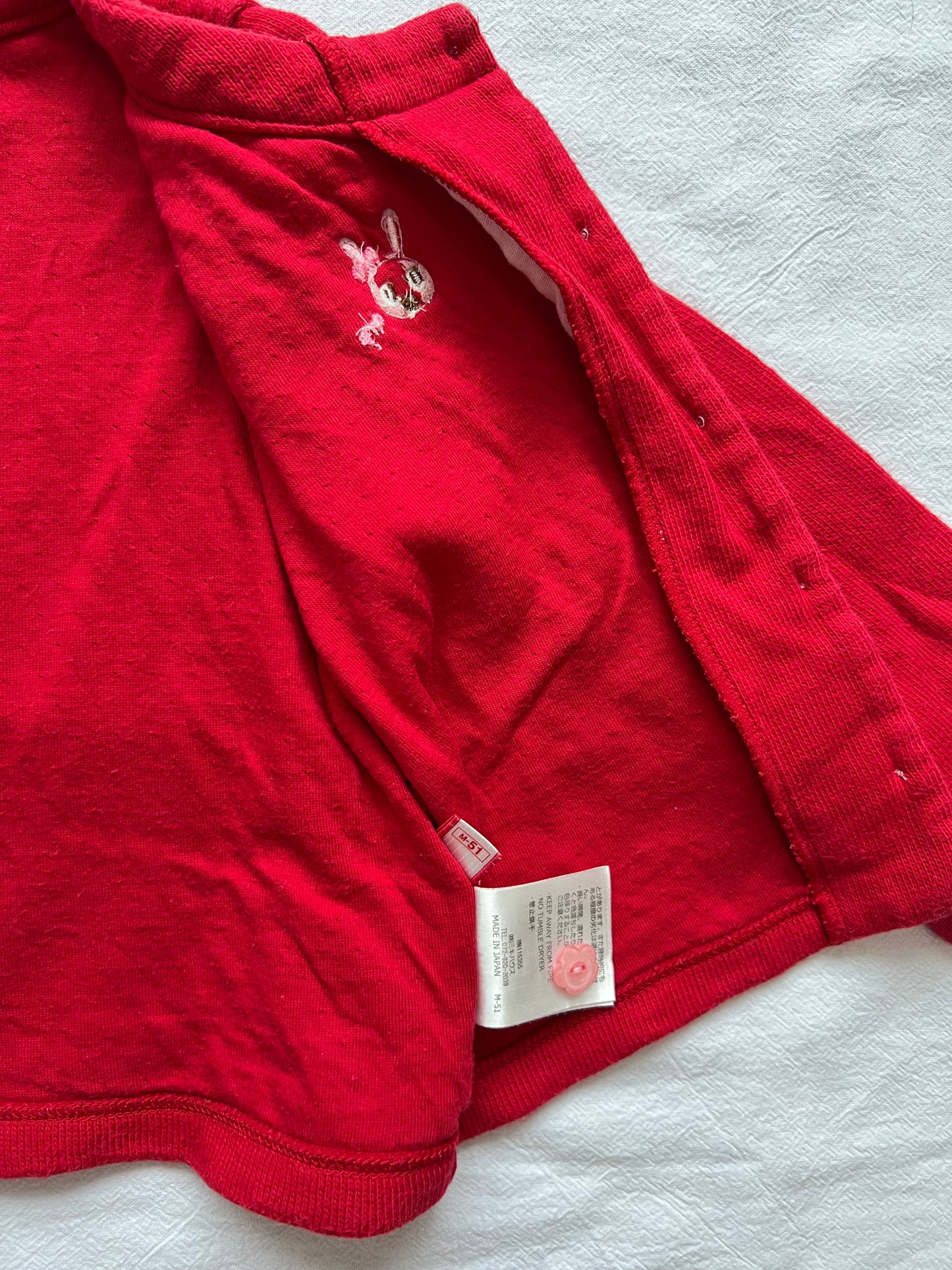 (Pre-loved) Mikihouse Cardigan 女童長袖 90cm