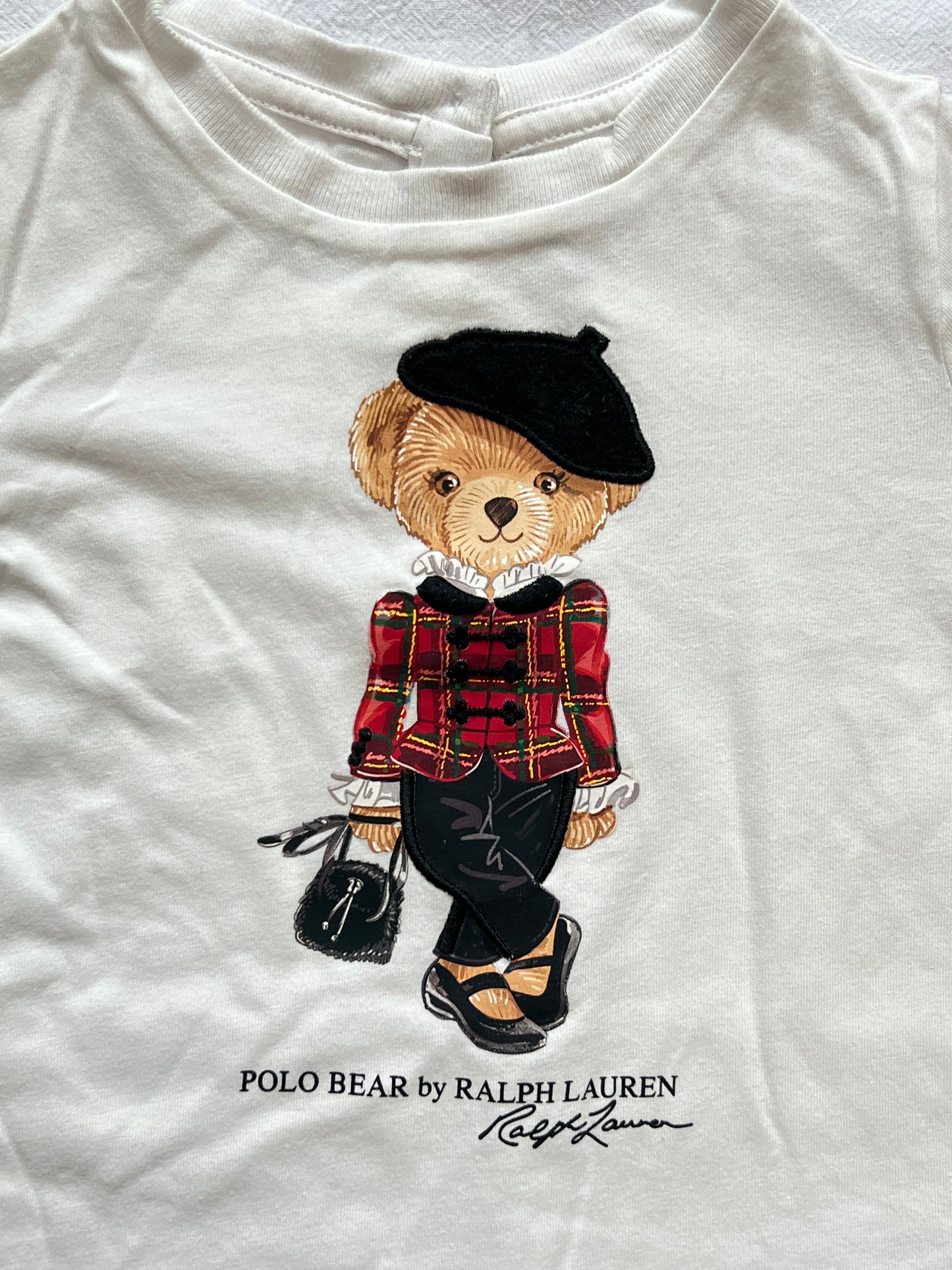 (Pre-loved) Polo Ralph Lauren Short Sleeve T Shirt 女童白長袖 2T 90