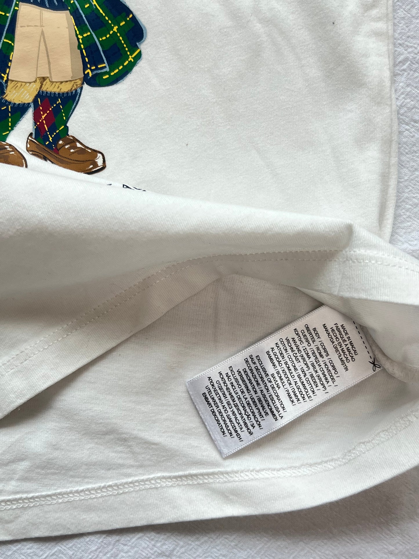 (Pre-loved) Polo Ralph Lauren Short Sleeve T Shirt 女童白短袖T恤 2T 90