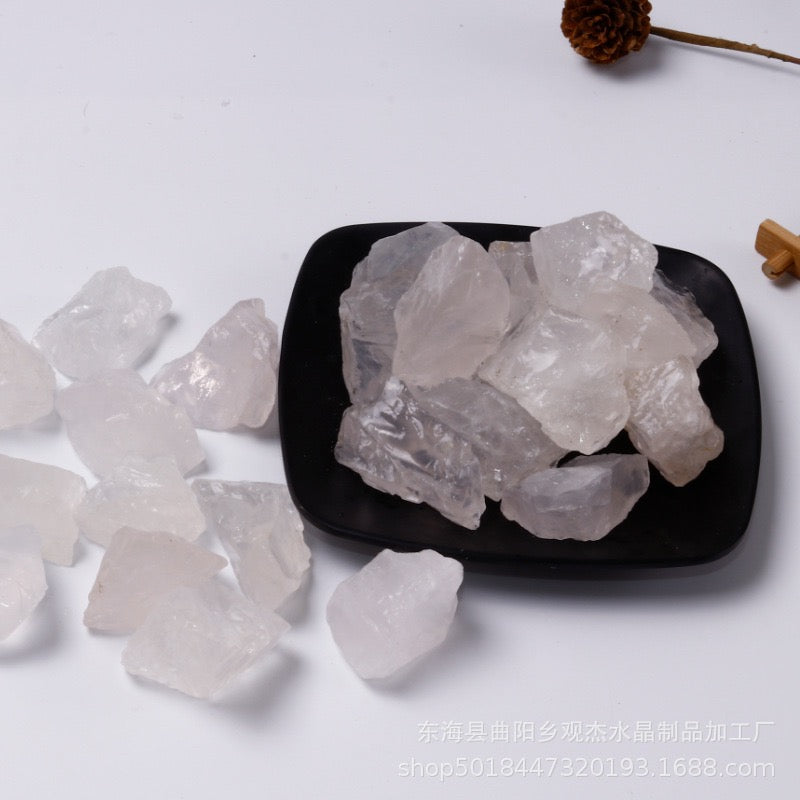 Natural Crystal Rough Stone 精油擴香石天然水晶原石 White Quartz 白水晶 200g