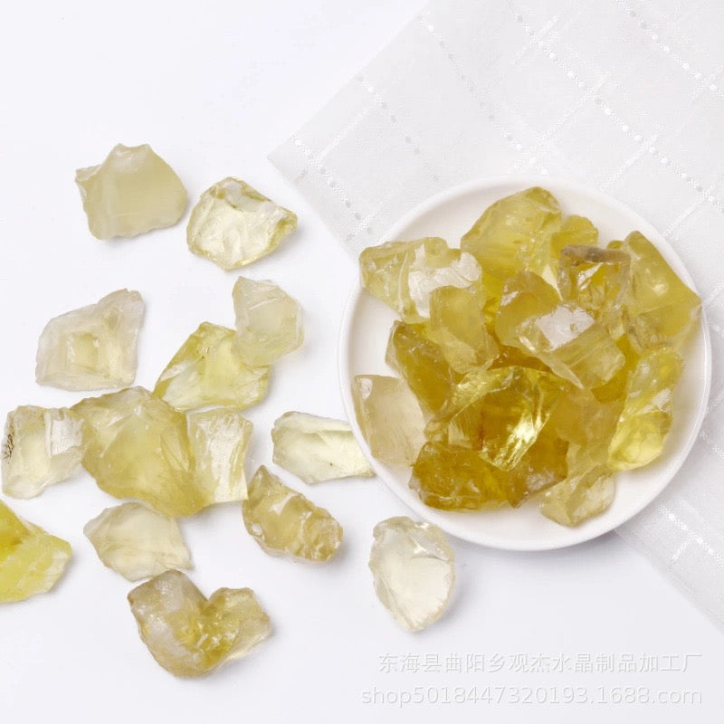 Natural Crystal Rough Stone 精油擴香石天然水晶原石 Citrine 黃水晶 200g