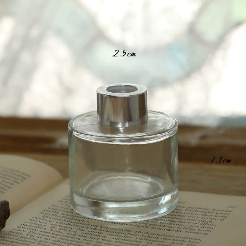 100ml Circle Diffuser Glass bottle 圓形玻璃擴香瓶 (連蓋及內塞)