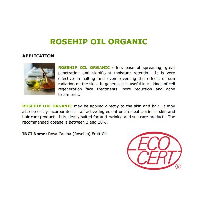 Refined Rose Hip Seed Oil 精製玫瑰果籽油
