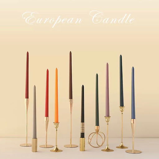 Unscented Taper Candle 4pcs 彩色長蠟燭 無香味 四支裝