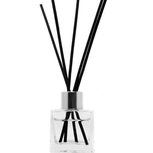 50ml Square Diffuser Glass bottle 方形玻璃擴香瓶 (連蓋及內塞)
