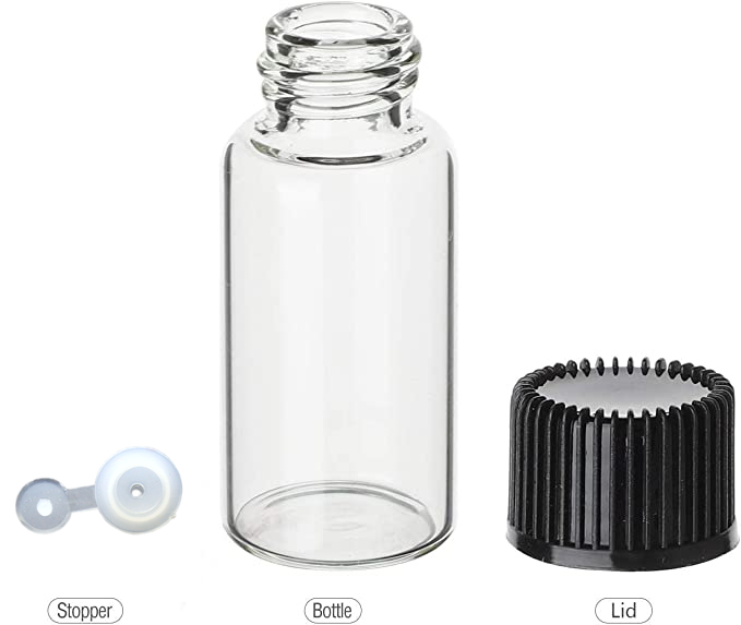 5ml Glass Test Bottles with Cap 透明玻璃有蓋試瓶