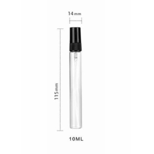 10ml Glass Spray 玻璃噴瓶 (Black / Transparent lid)