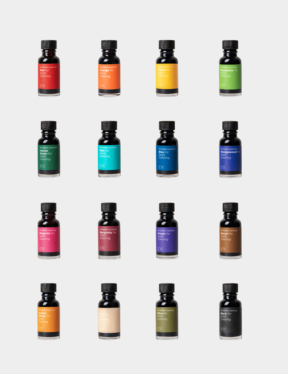 Liquid Dye Set 油性液體顏料 20ml x 16色套裝