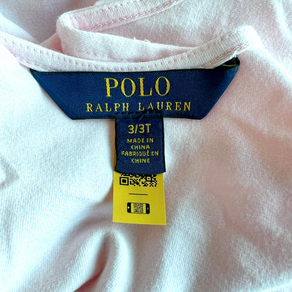 (Pre-loved) Polo Ralph Lauren Pink Layer Sleeveless Dress 女童粉紅無袖連衣裙 3T