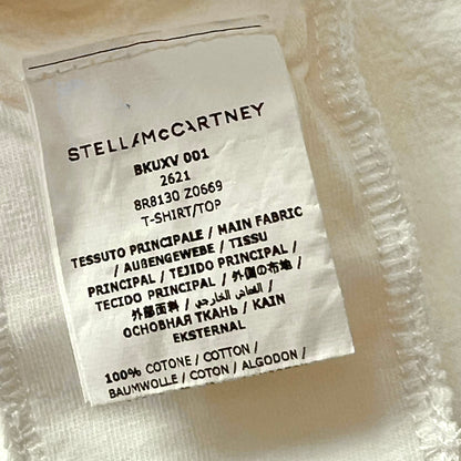 (Pre-loved) Stella McCartney White Pink mushroom T-Shirt 女童白色長袖T恤 3Y