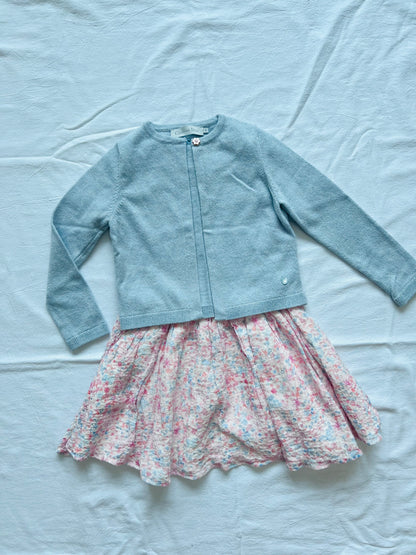 (Pre-loved) Dior Dress with Cardigan 女童長裙連冷衫 4Y