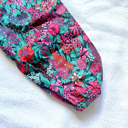 (Pre-loved) Jacadi Floral Causal Dress 女童深色碎花長袖裙 6Y