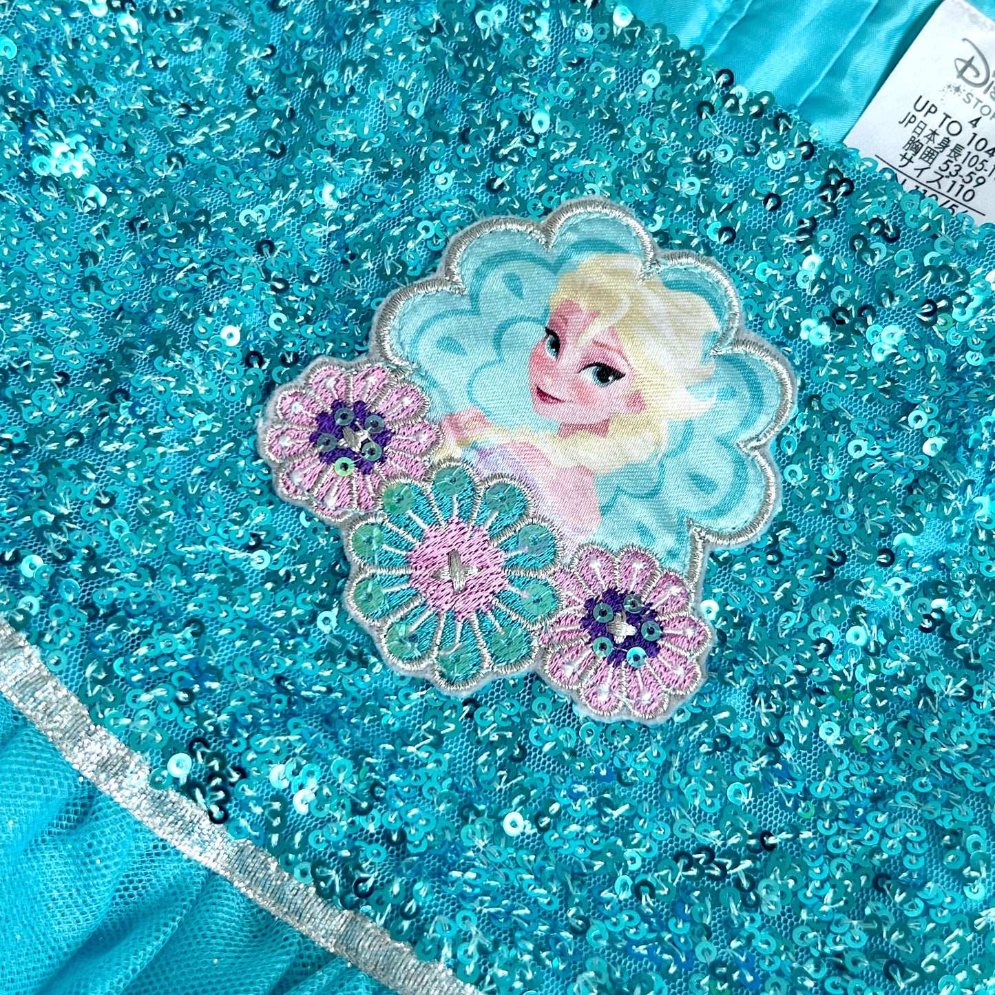 (Pre-loved) Disney Elsa Bling Blue Party Dress Frozen 迪士尼愛莎公主裙 4Y