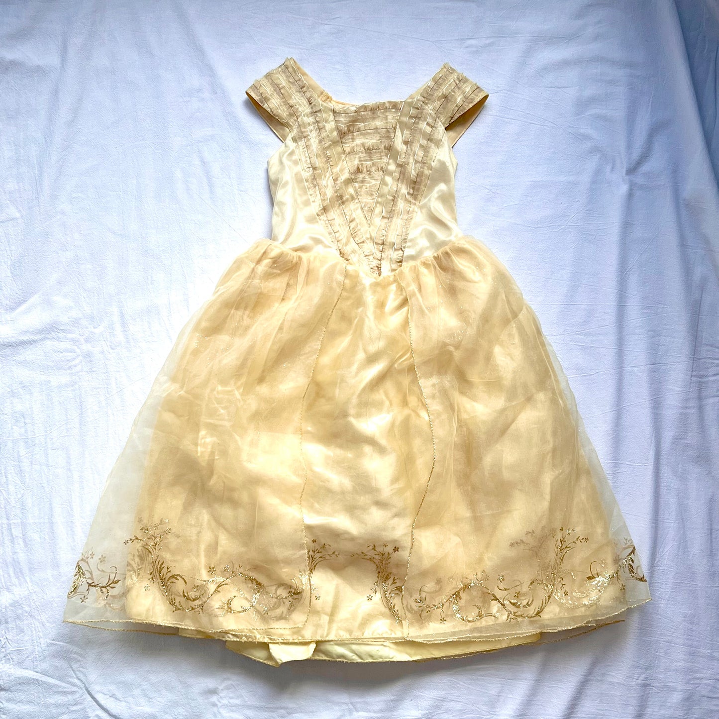 (Pre-loved) Disney day dress Bell, Beauty and the Beast 迪士尼美女與野獸貝兒公主裙 5/6