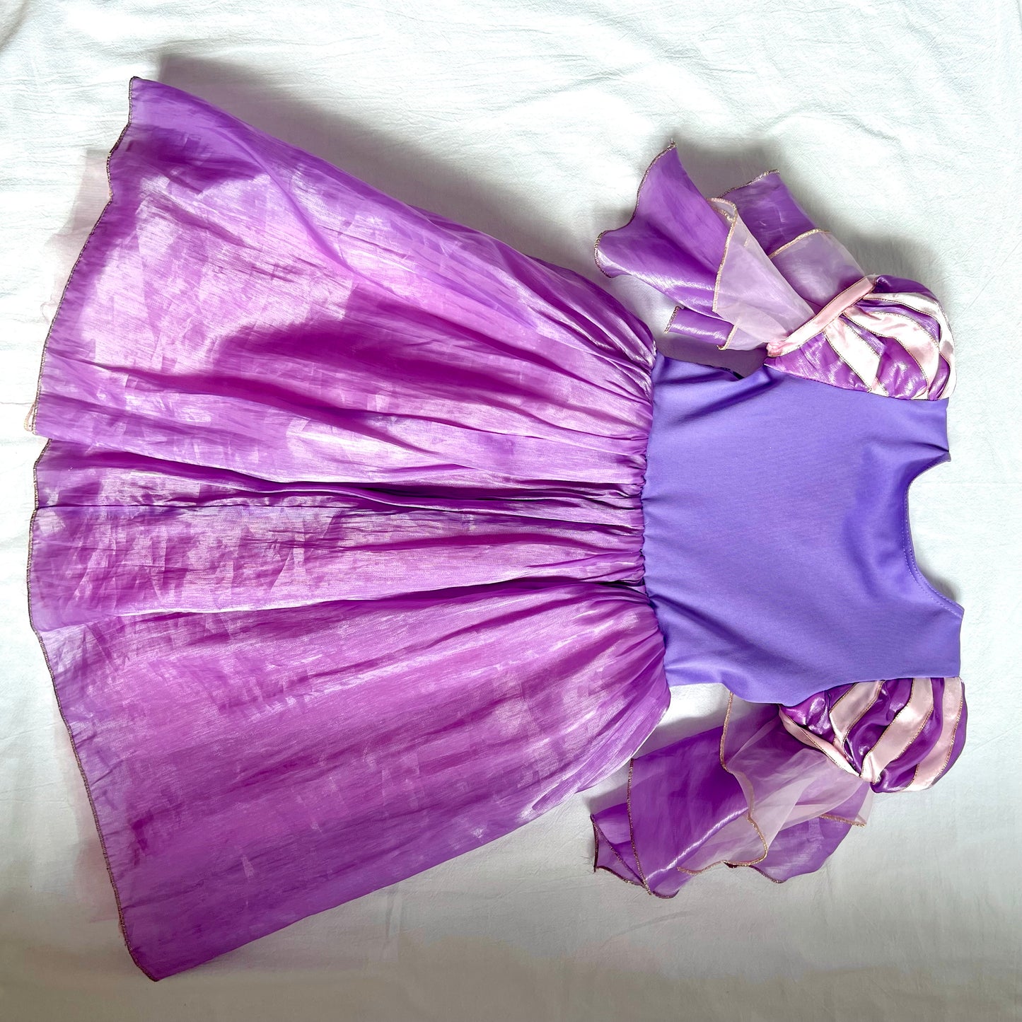 (Pre-loved) Disney Costume Rapunzel Deluxe Dress 迪士尼長髮公主樂佩公主裙 4Y