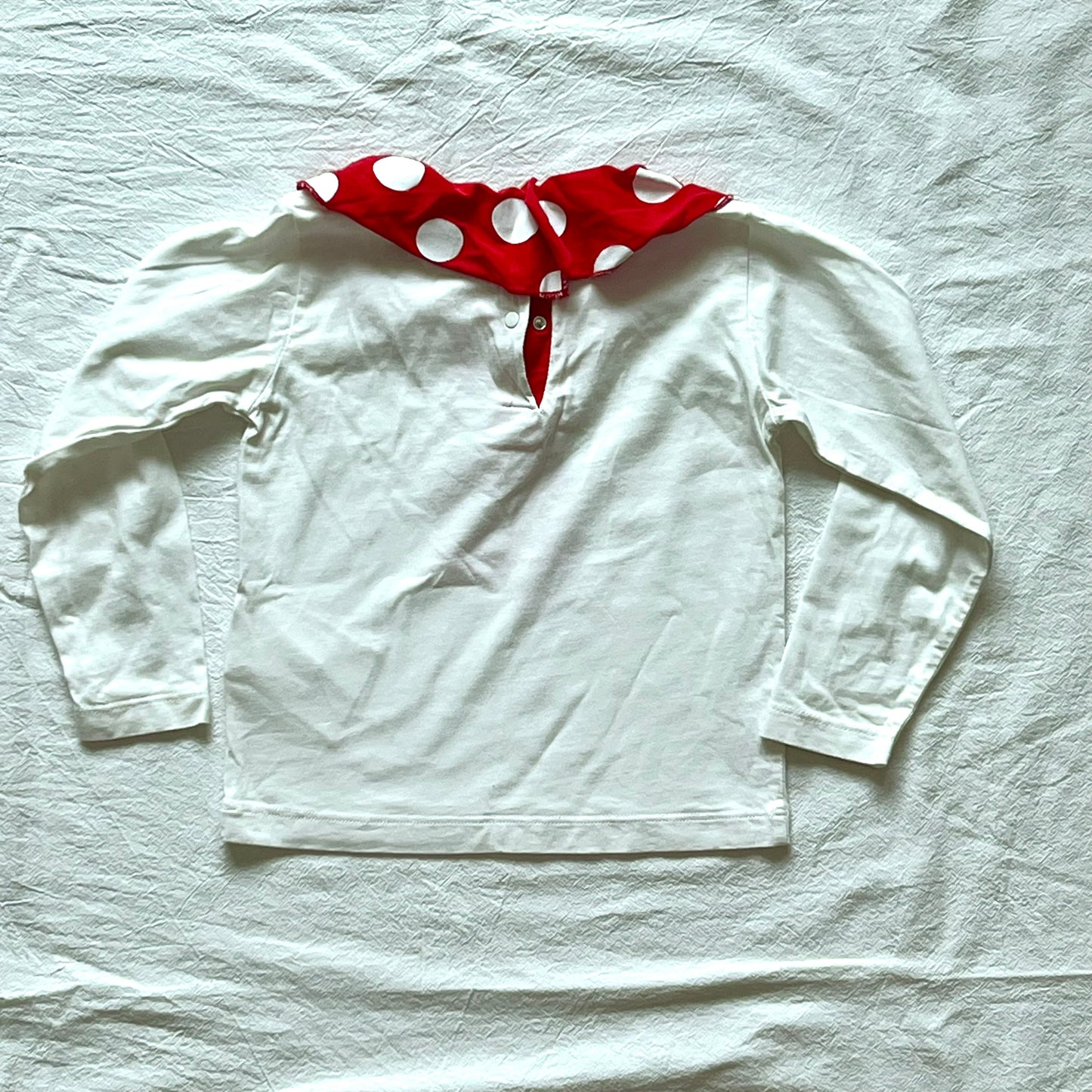 (Pre-loved) Stella McCartney White Pink mushroom T-Shirt 女童白色長袖T恤 3Y
