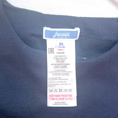 (Pre-loved) Jacadi Interview Dress 斯文黑色面試裙 5Y