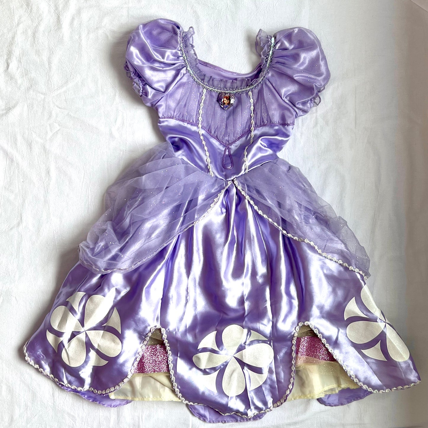(Pre-loved) Disney Costume Sofia Dress 迪士尼蘇菲亞公主裙 5/6 (no collar tag)