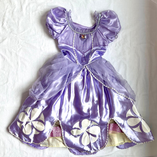 (Pre-loved) Disney Costume Sofia Dress 迪士尼蘇菲亞公主裙 5/6 (no collar tag)