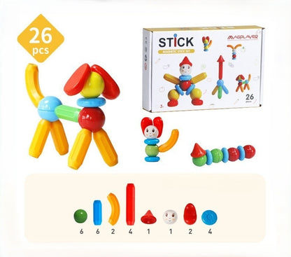 Magnetic Stick Set 兒童益智磁力棒拼裝玩具組