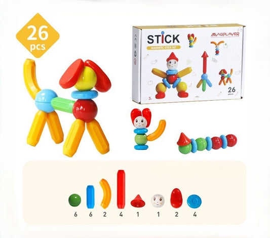 Magnetic Stick Set 兒童益智磁力棒拼裝玩具組