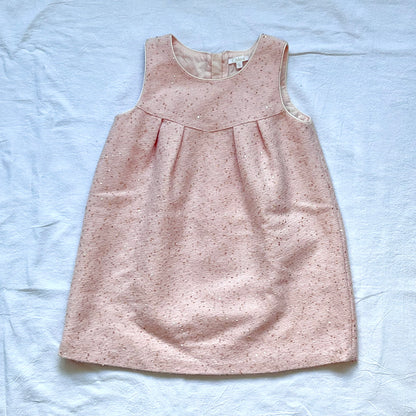 (Pre-loved) Chloe Pink Glitter Sleeveless Dress 女童粉紅色裙 3Y