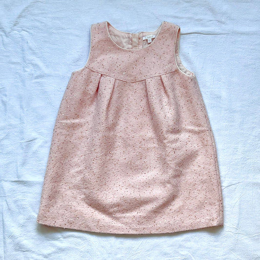 (Pre-loved) Chloe Pink Glitter Sleeveless Dress 女童粉紅色裙 3Y