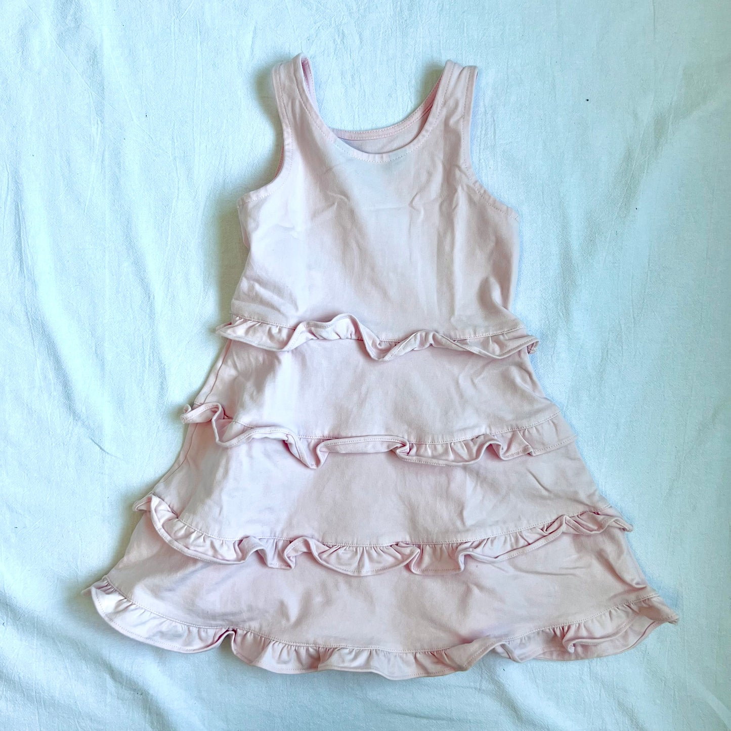 (Pre-loved) Polo Ralph Lauren Pink Layer Sleeveless Dress 女童粉紅無袖連衣裙 3T