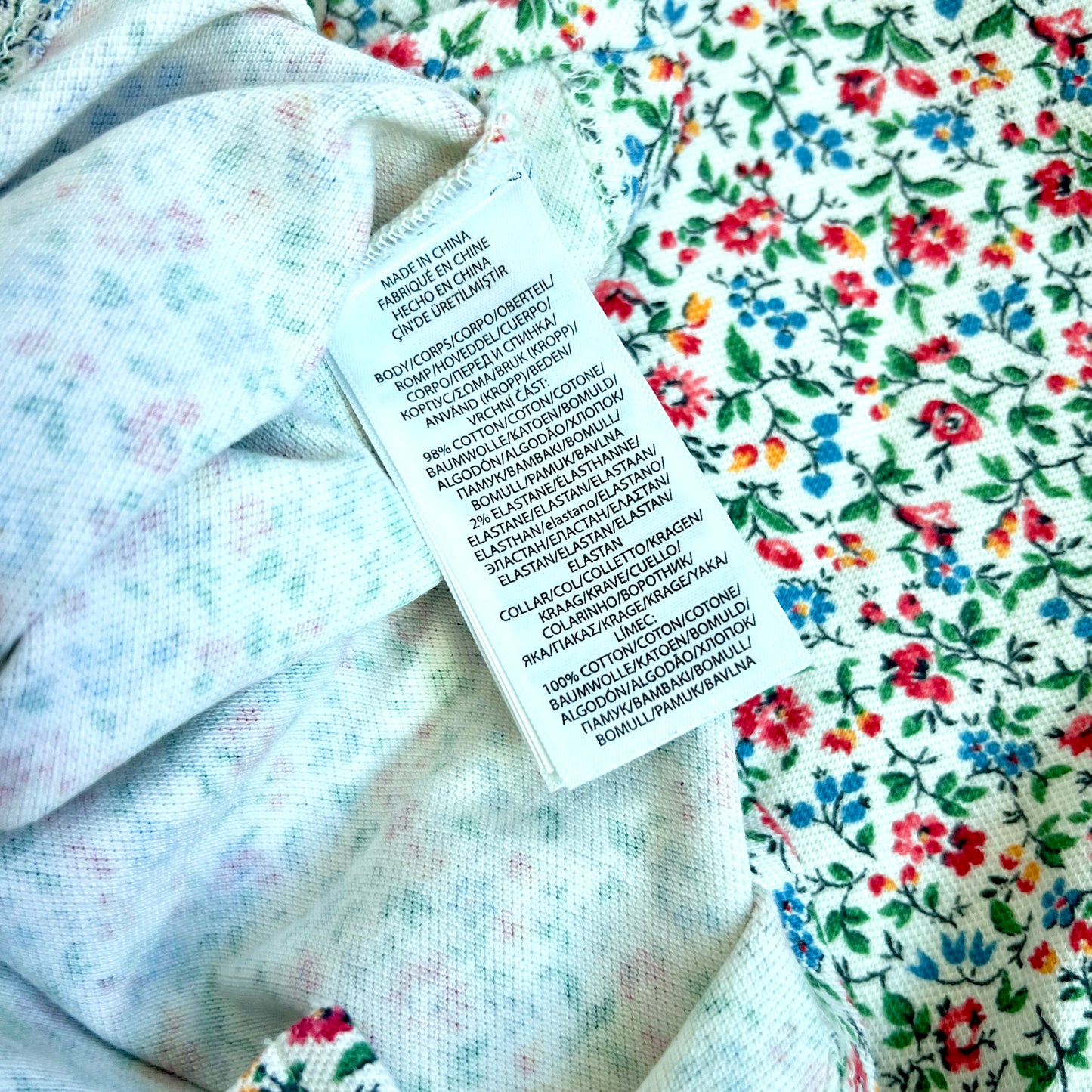 (Pre-loved) Polo Ralph Lauren Floral Shirt 女童碎花短袖衫 3T