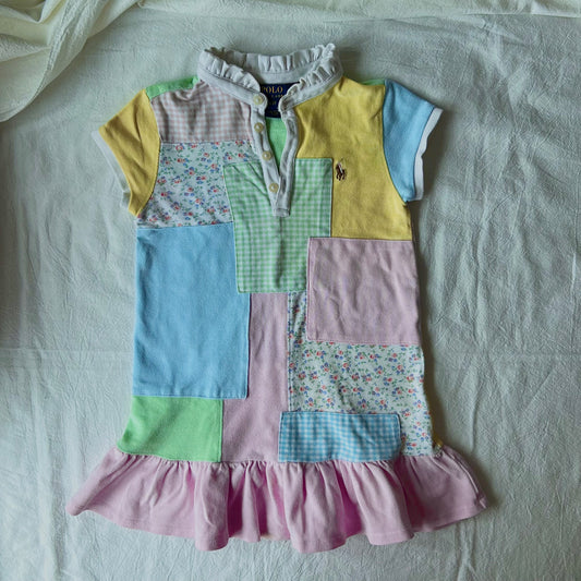 (Pre-loved) Polo Ralph Lauren Dress 女童拼布連身裙 3T