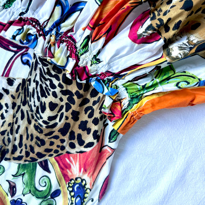 (Pre-loved) D&G Printing Pattern dress 女童豹款無袖裙 4Y / 110