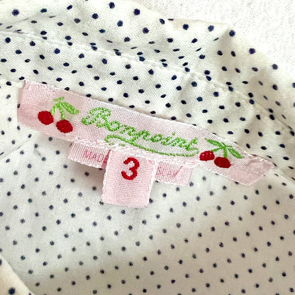 (Pre-loved) Bonpoint White Long Sleeves Shirt 女童白色長袖襯衫 3Y