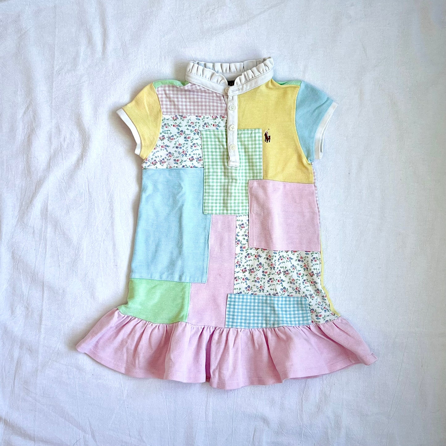 (Pre-loved) Polo Ralph Lauren Dress 女童拼布連身裙 3T